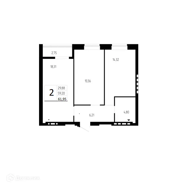 Фото квартиры в ЖК ОНЕГИН