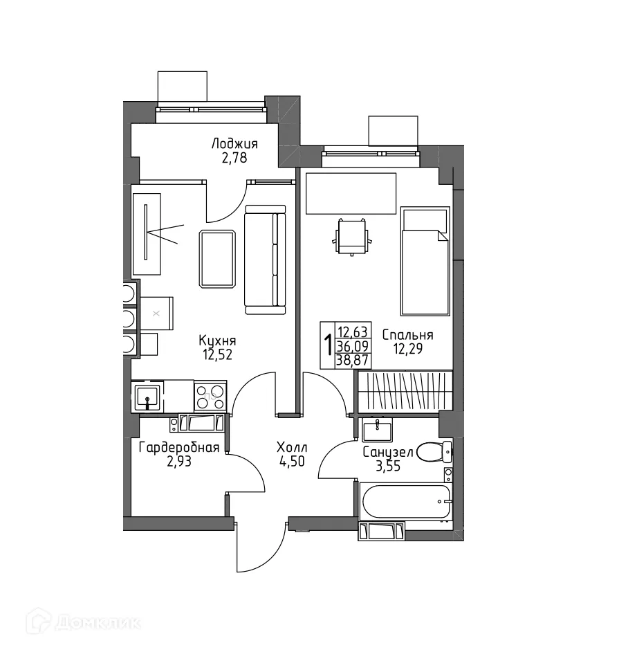 Фото квартиры в ЖК ОСНОВА