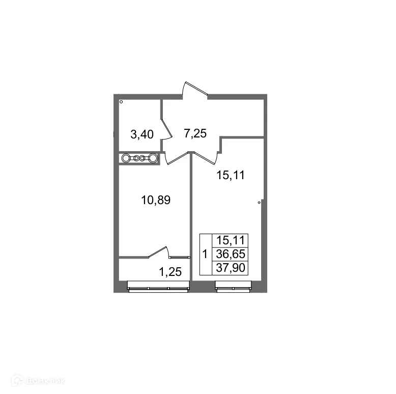 Фото квартиры в ЖК Гармония