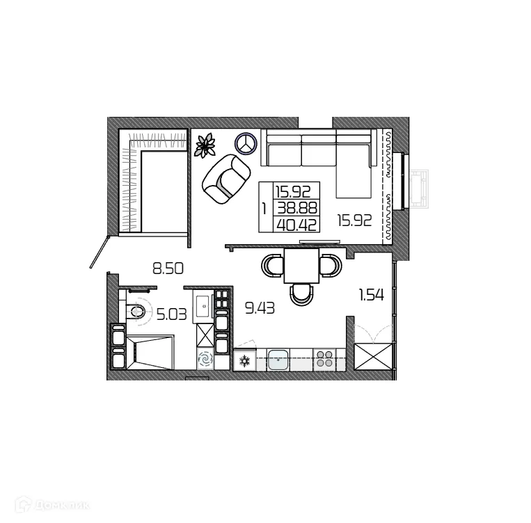 Фото квартиры в ЖК СЕЛЕНА