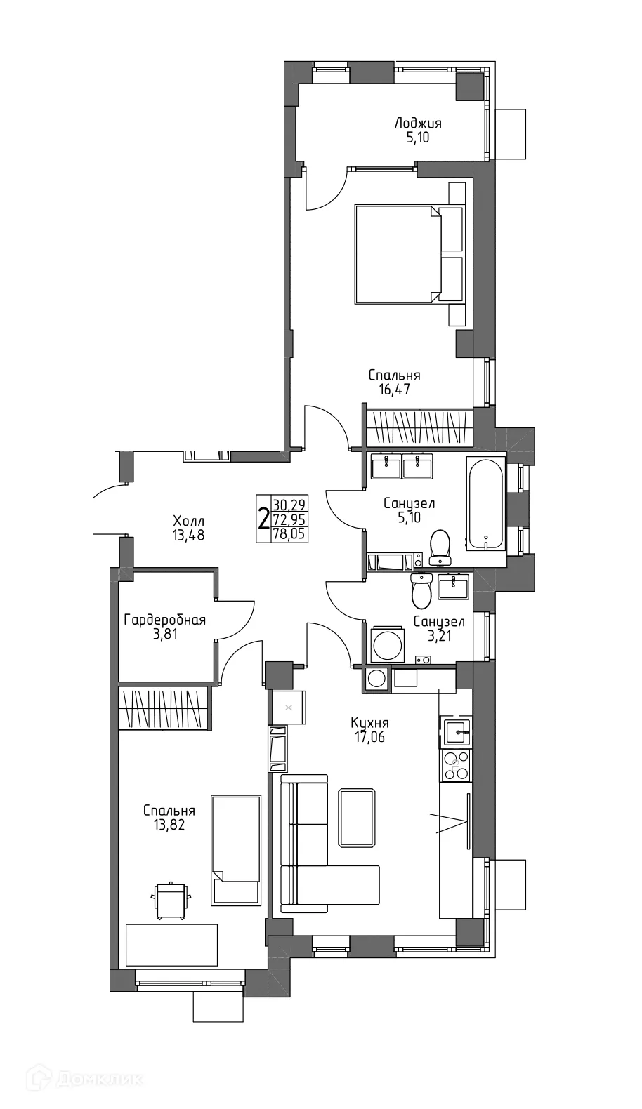 Фото квартиры в ЖК ОСНОВА