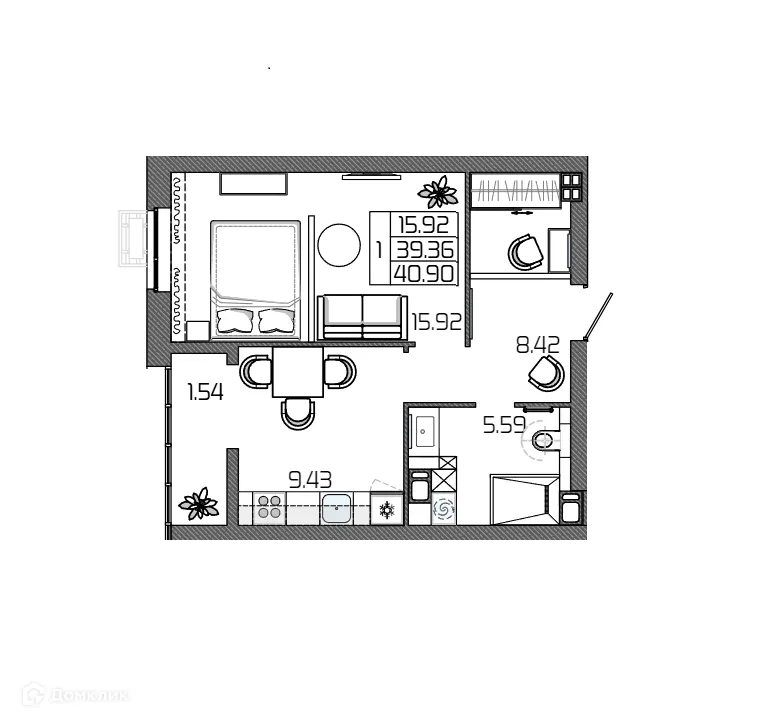 Фото квартиры в ЖК СЕЛЕНА