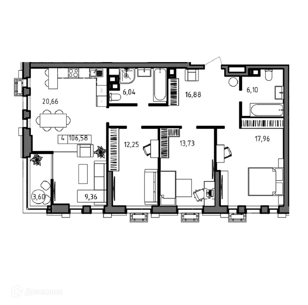 Фото квартиры в ЖК ОМЕГА