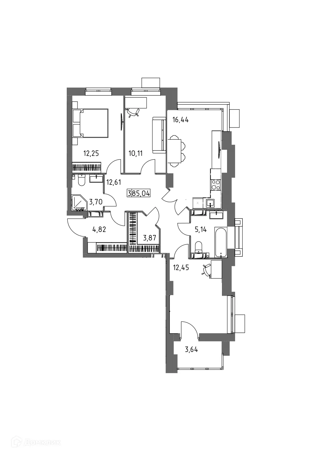 Фото квартиры в ЖК Фаренгейт