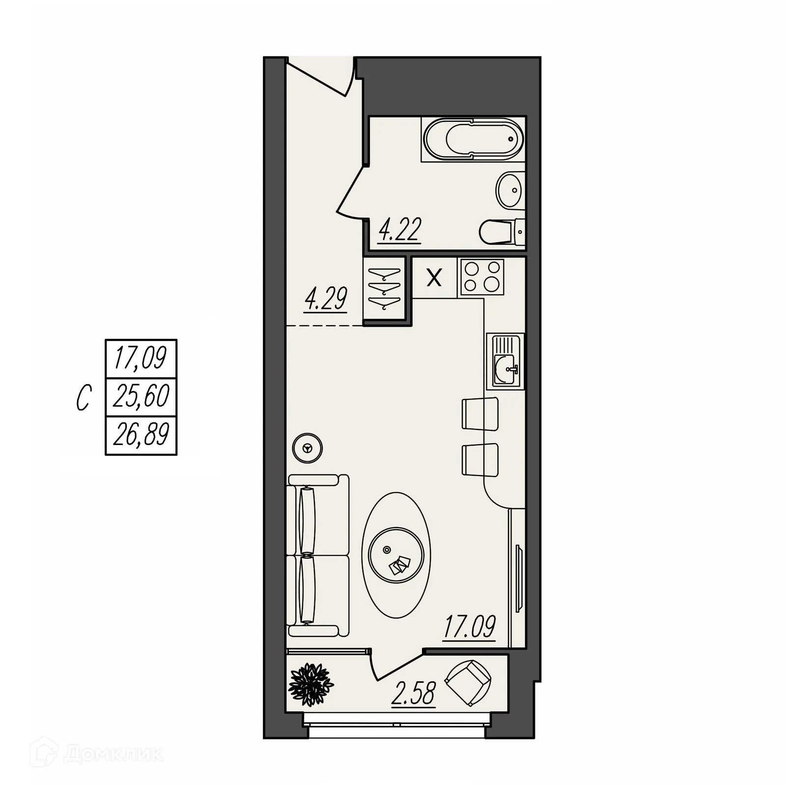 Фото квартиры в ЖК БЕРЕГ ВОЛГИ