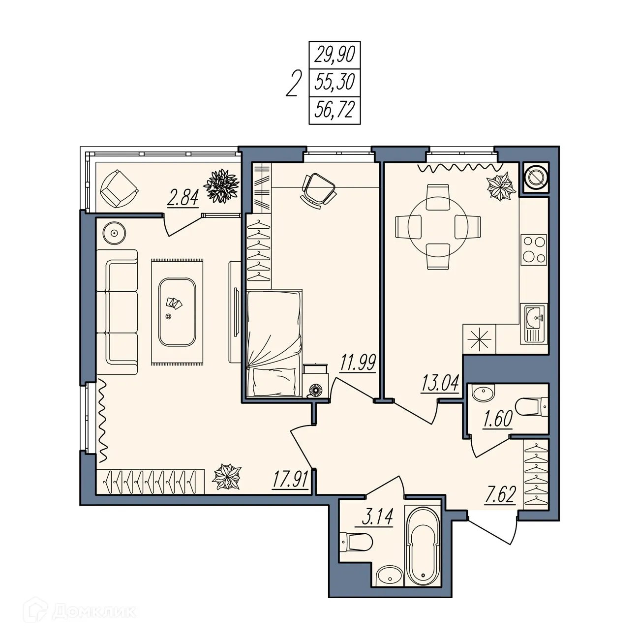 Фото квартиры в ЖК Новый