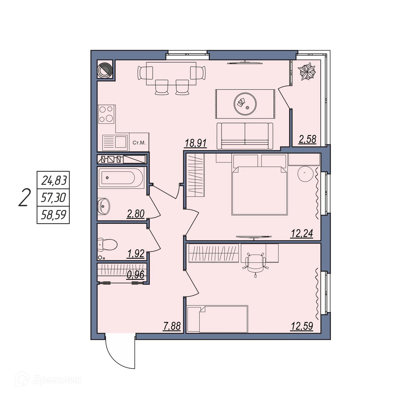 Фото квартиры в ЖК Новый