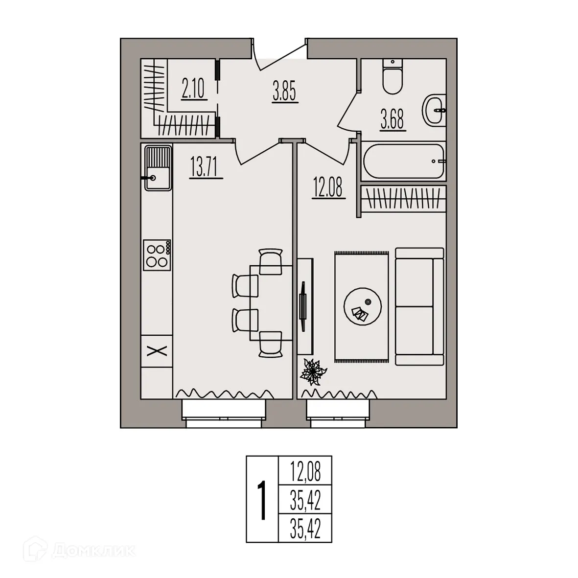 Фото квартиры в ЖК Герои