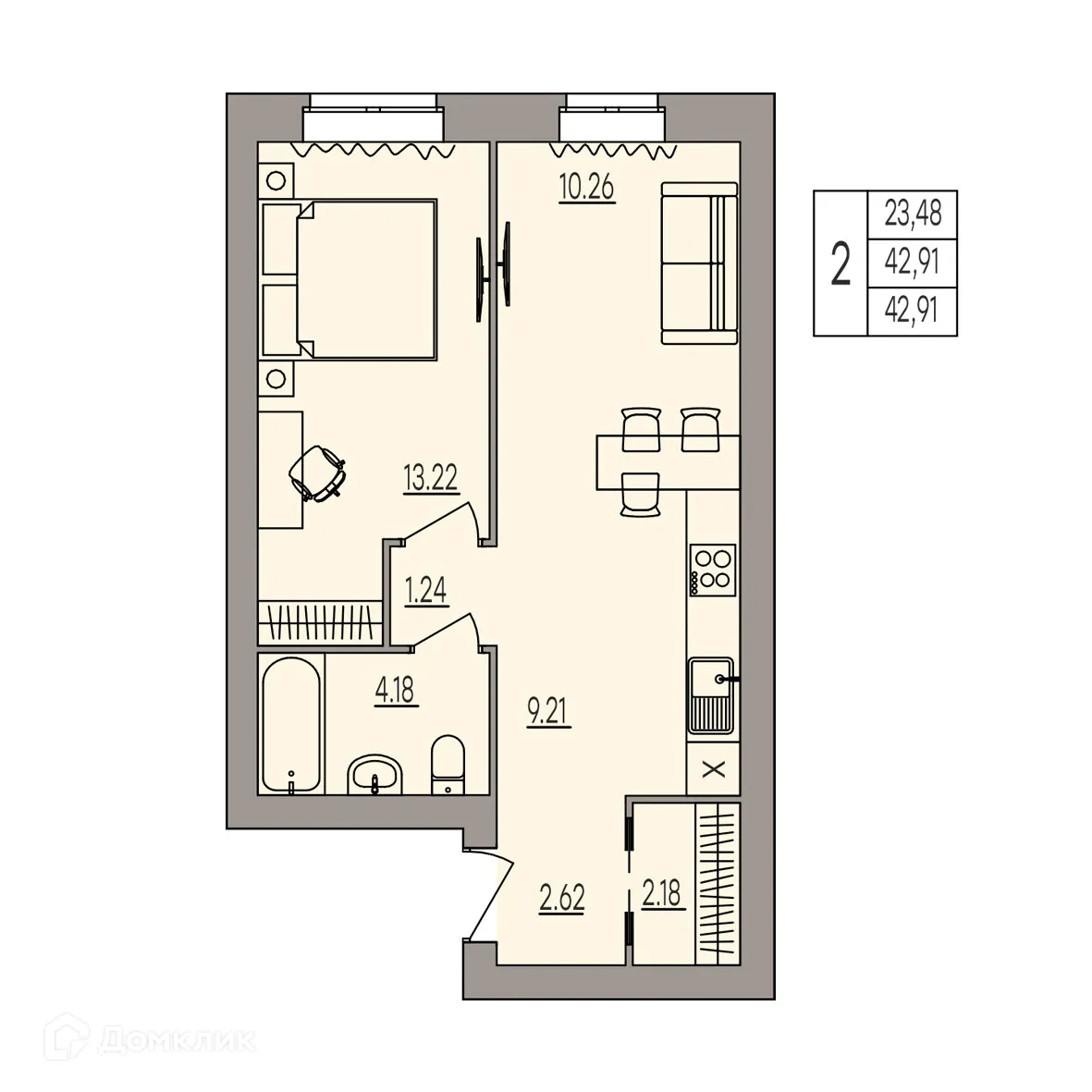 Фото квартиры в ЖК Герои