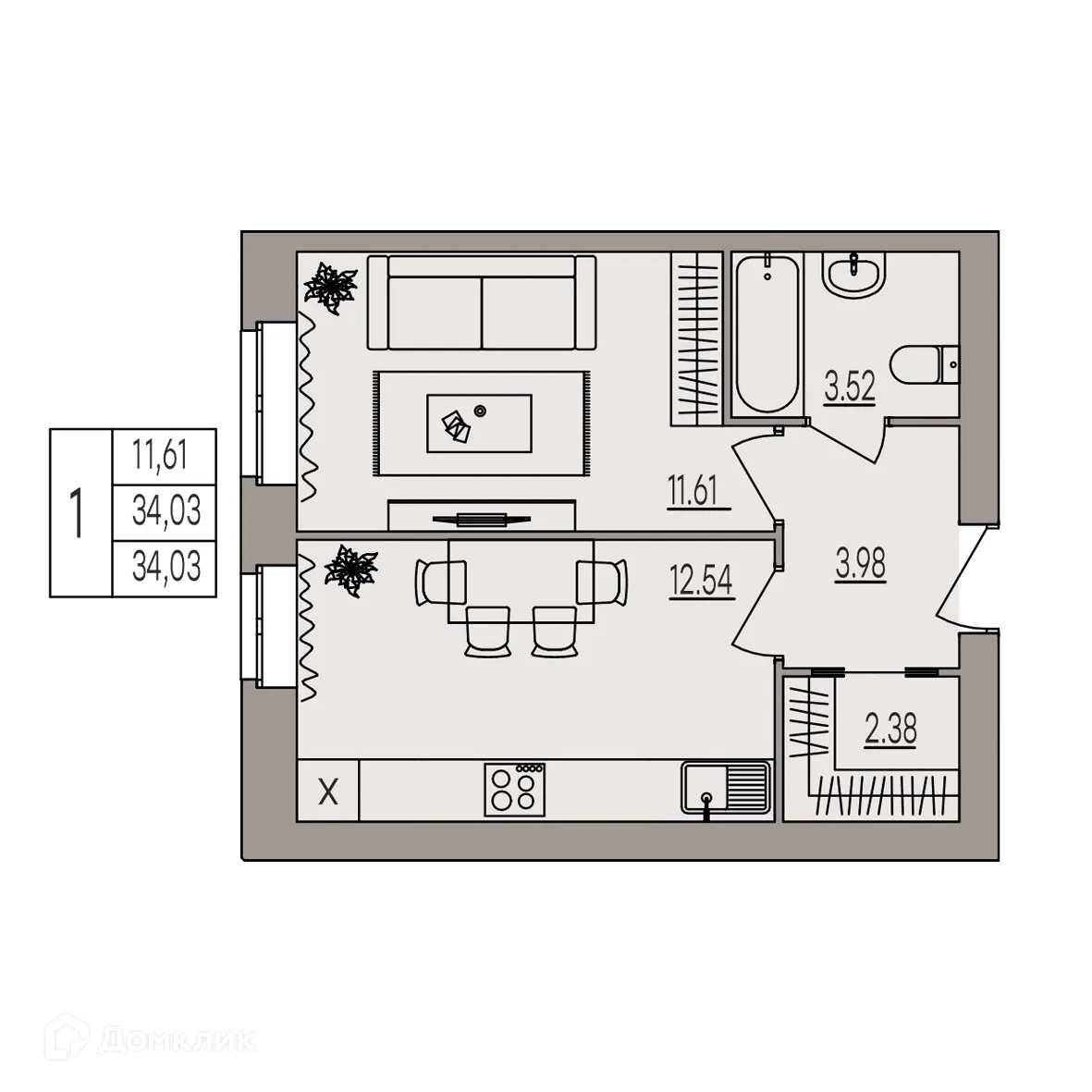 Фото квартиры в ЖК Герои