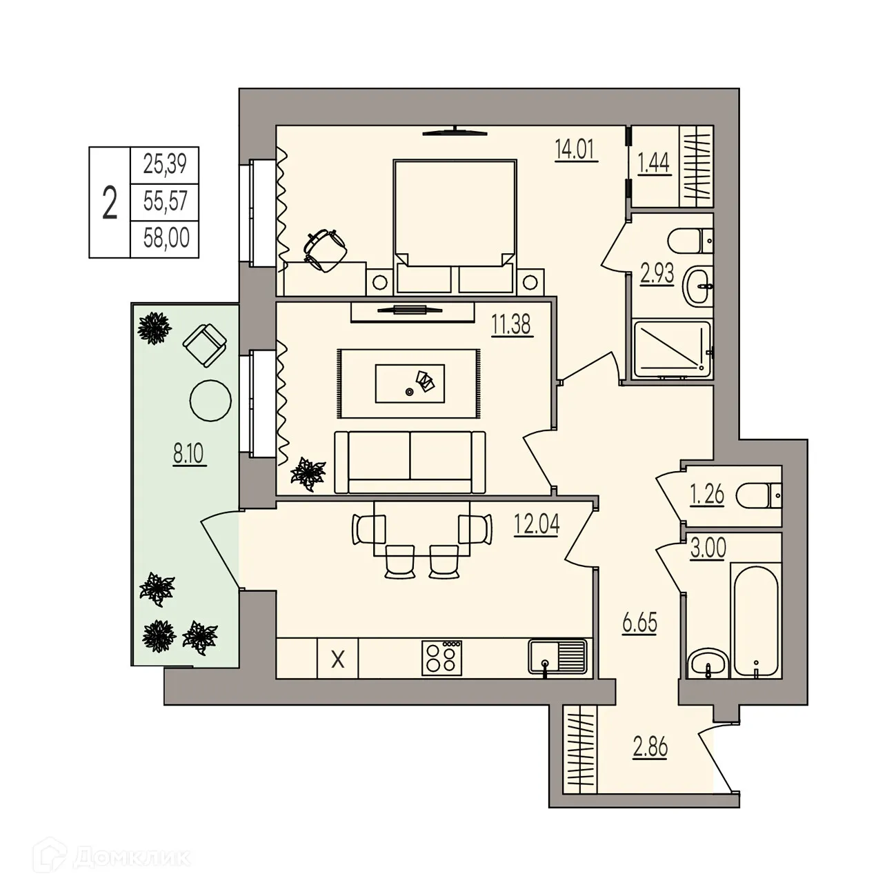 Фото квартиры в ЖК Герои