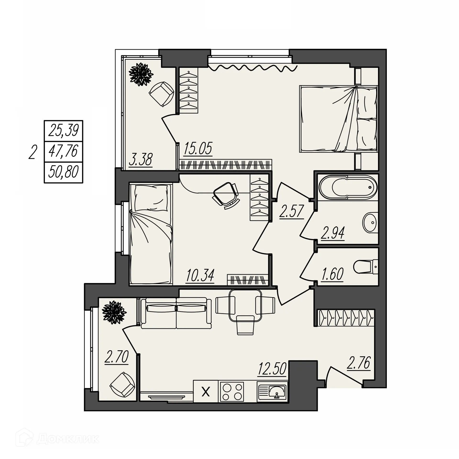 Фото квартиры в ЖК БЕРЕГ ВОЛГИ