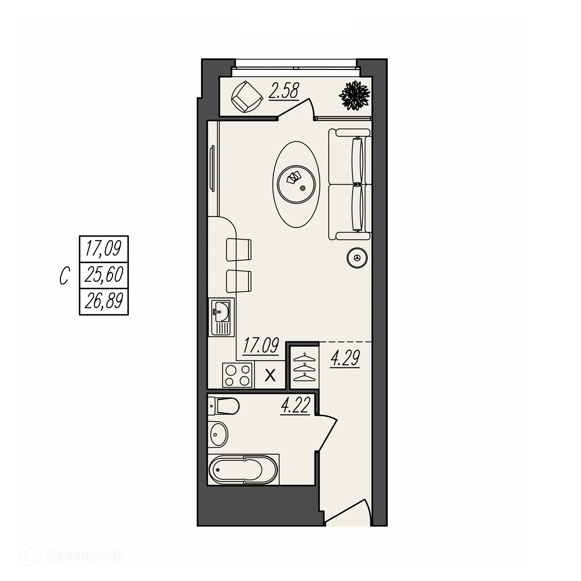Фото квартиры в ЖК БЕРЕГ ВОЛГИ