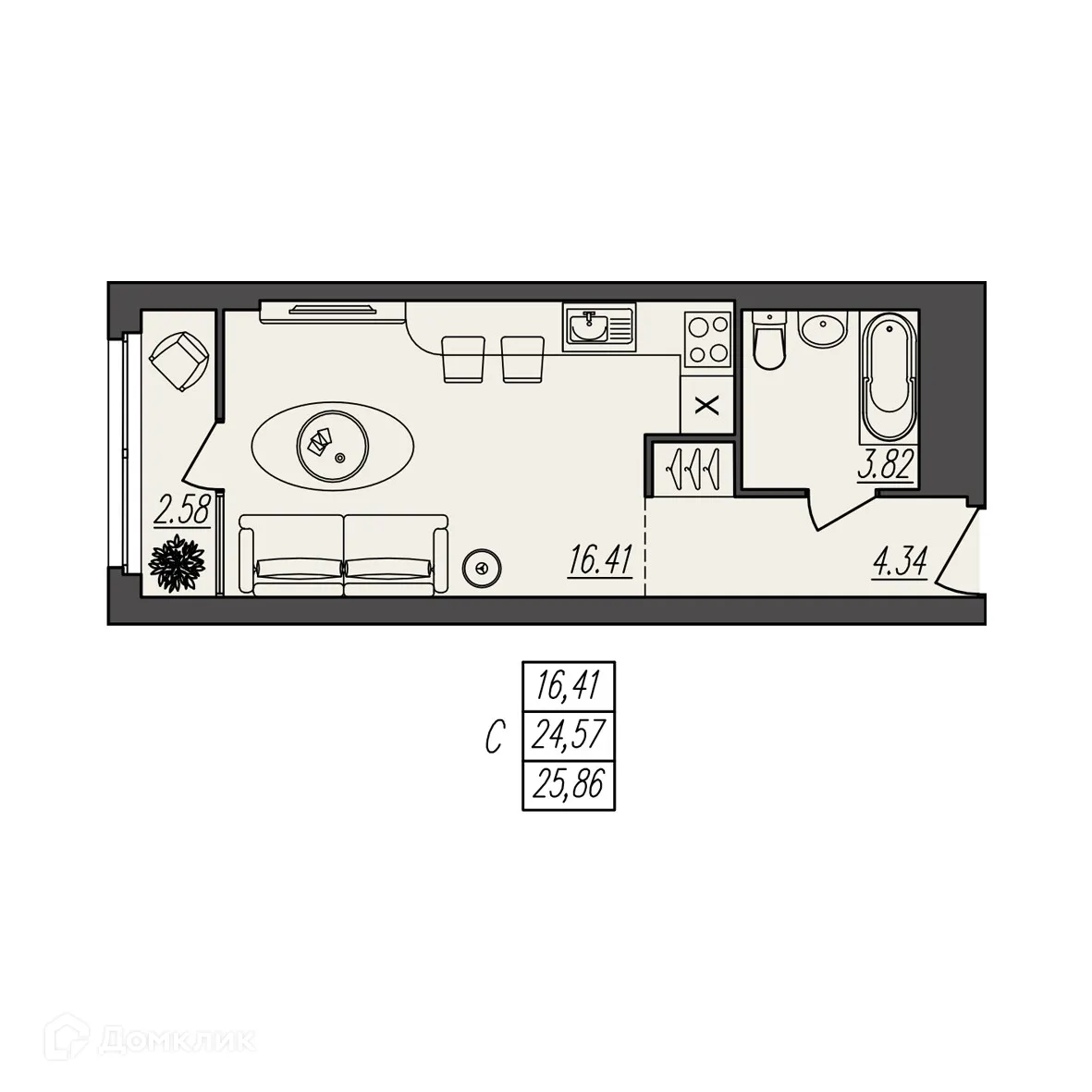 Фото квартиры в ЖК БЕРЕГ ВОЛГИ