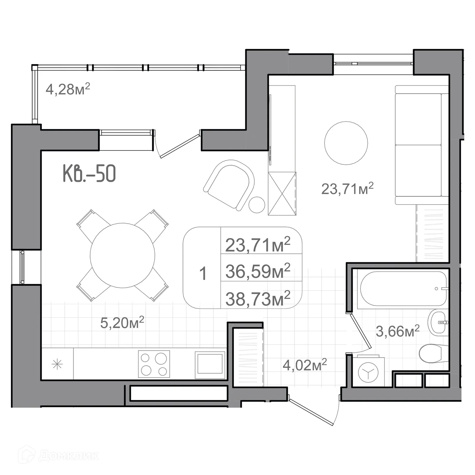 Фото квартиры в ЖК ФАКУЛЬТЕТ