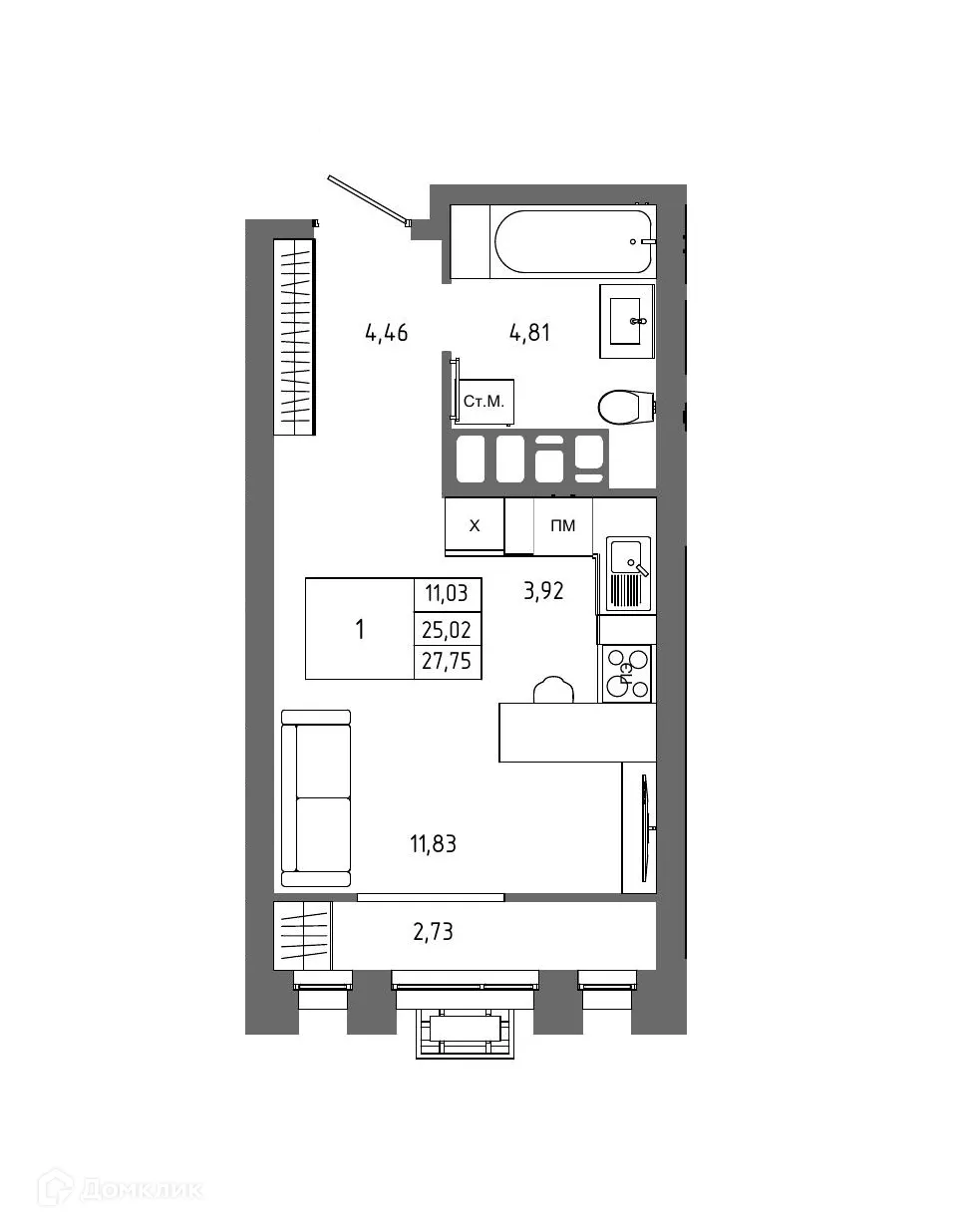 Фото квартиры в ЖК ОМЕГА