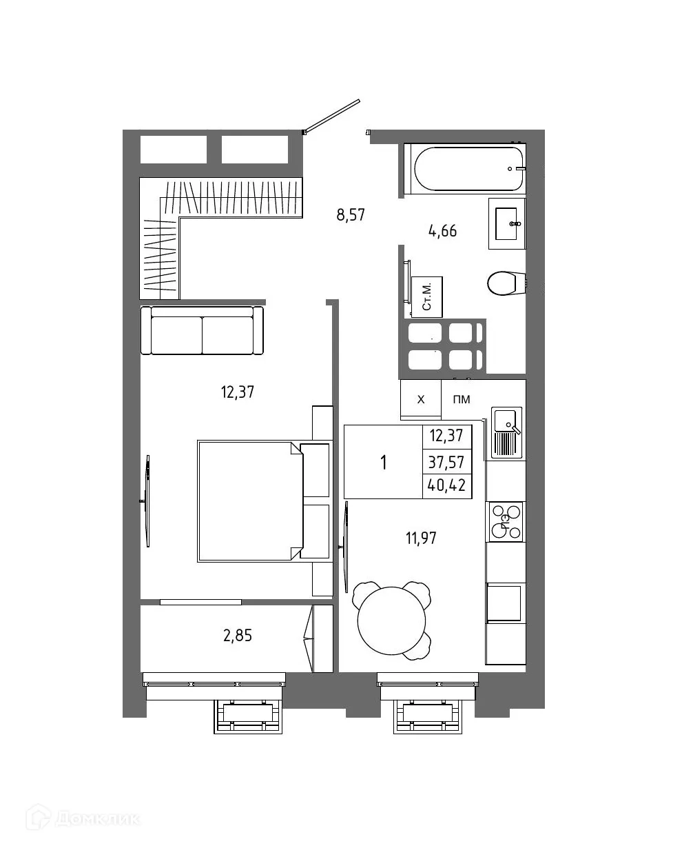 Фото квартиры в ЖК ОМЕГА