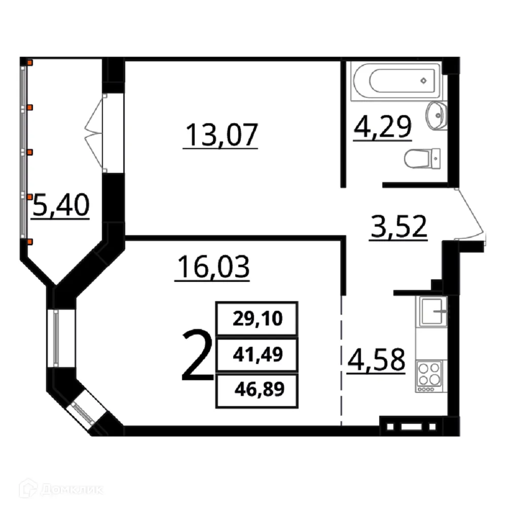 Фото квартиры в ЖК "Резиденция"