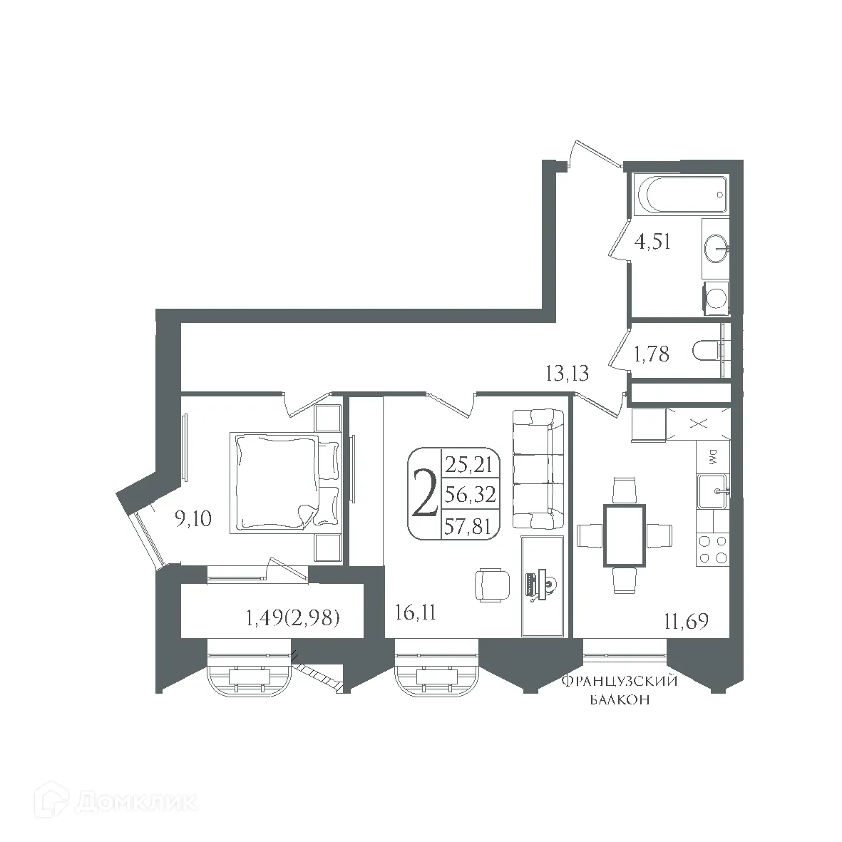 Фото квартиры в ЖК DOLCE VITA