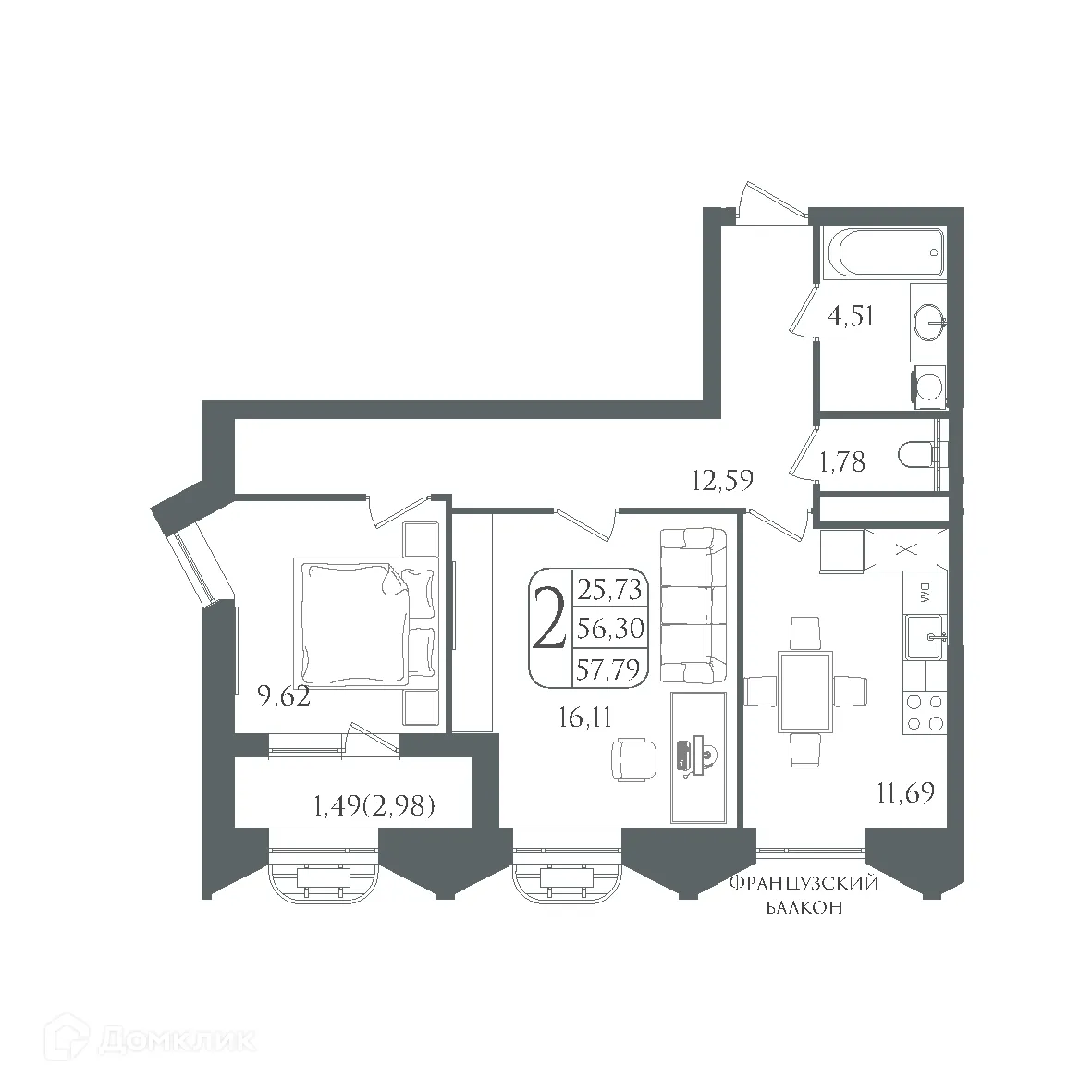 Фото квартиры в ЖК DOLCE VITA