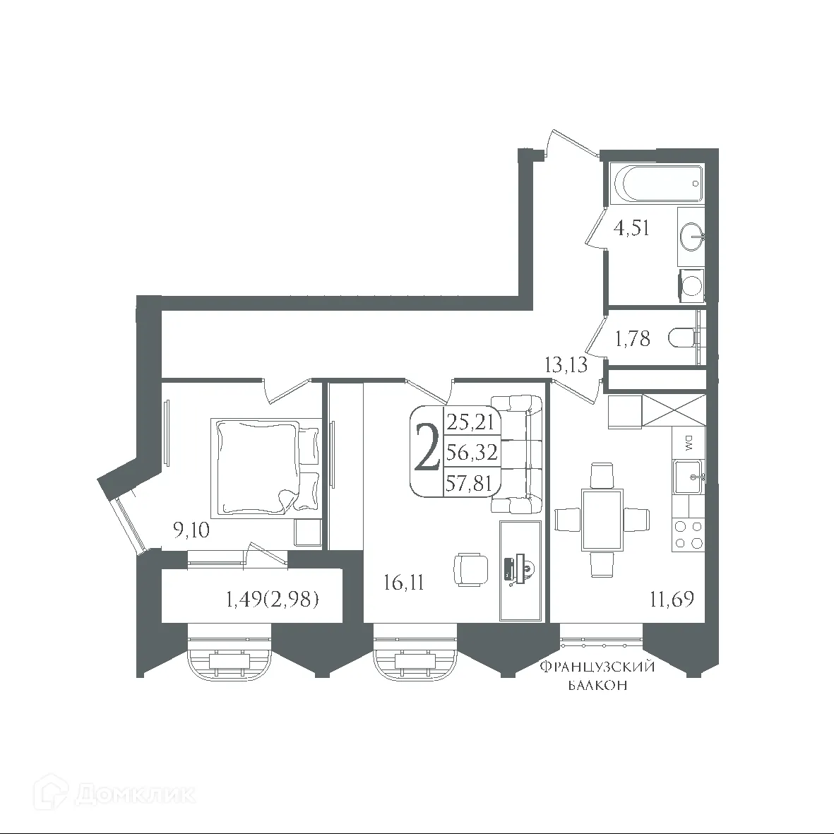 Фото квартиры в ЖК DOLCE VITA