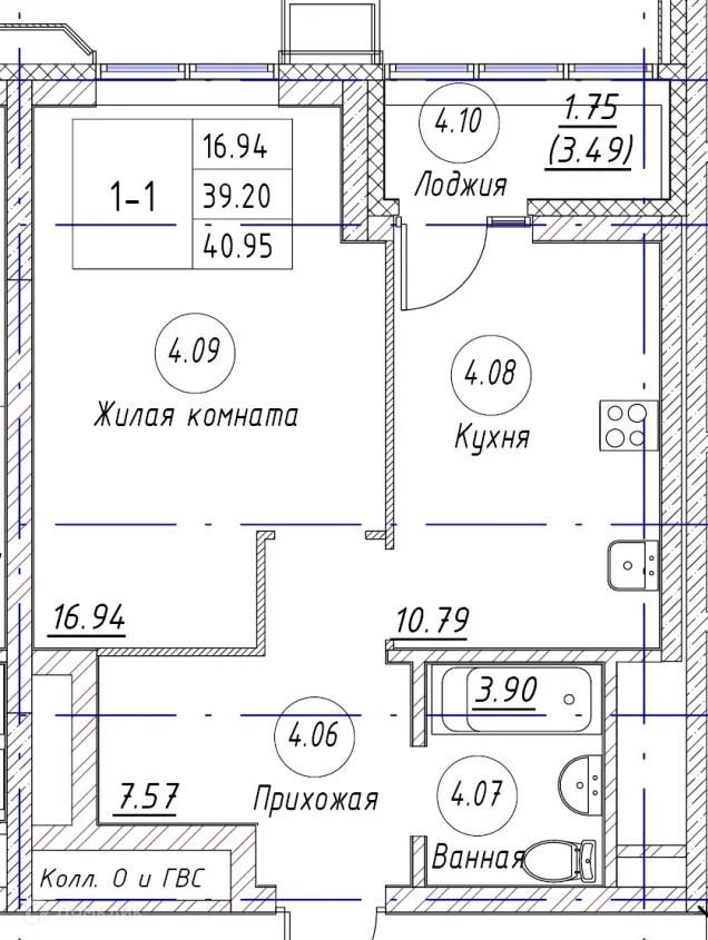 Фото квартиры в ЖК по ул. Аделя Кутуя