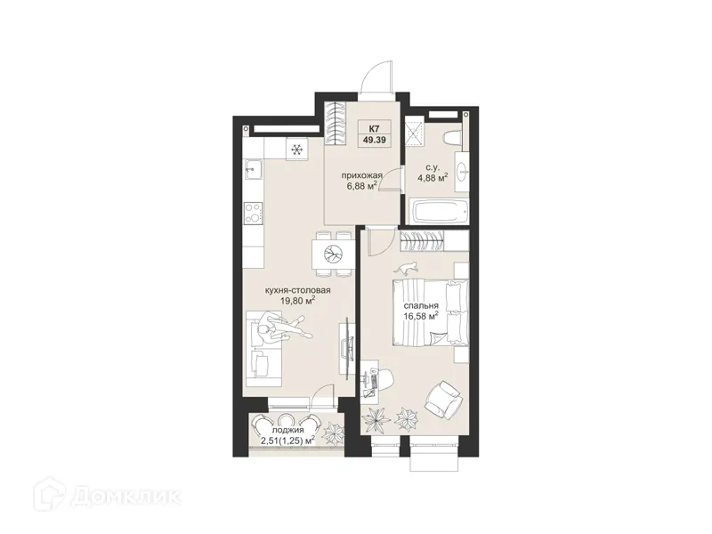 Фото квартиры в ЖК Резиденция МОН на Чернышевского