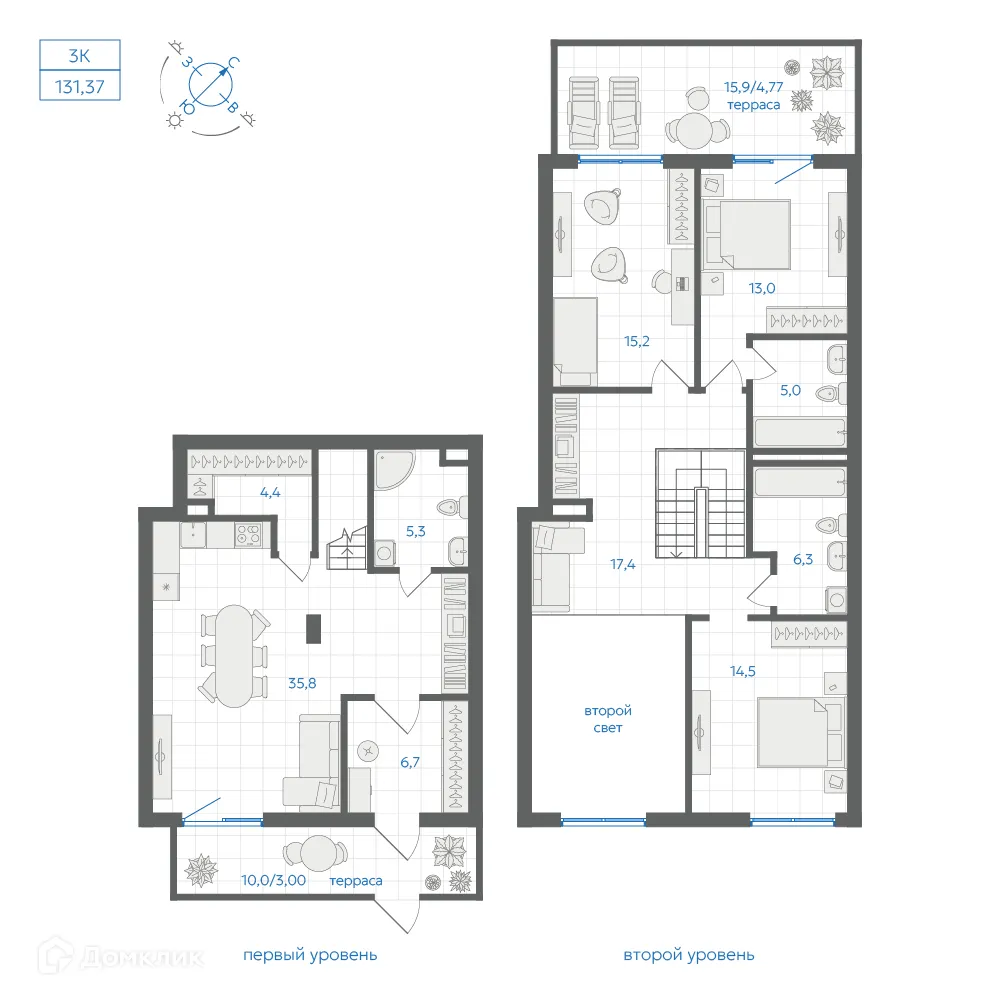 Фото квартиры в ЖК Квартал "Клевер"