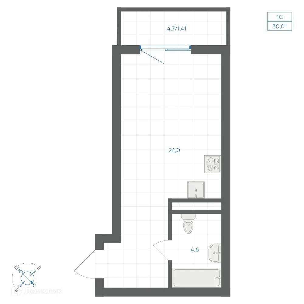 Фото квартиры в ЖК Квартал "Клевер"