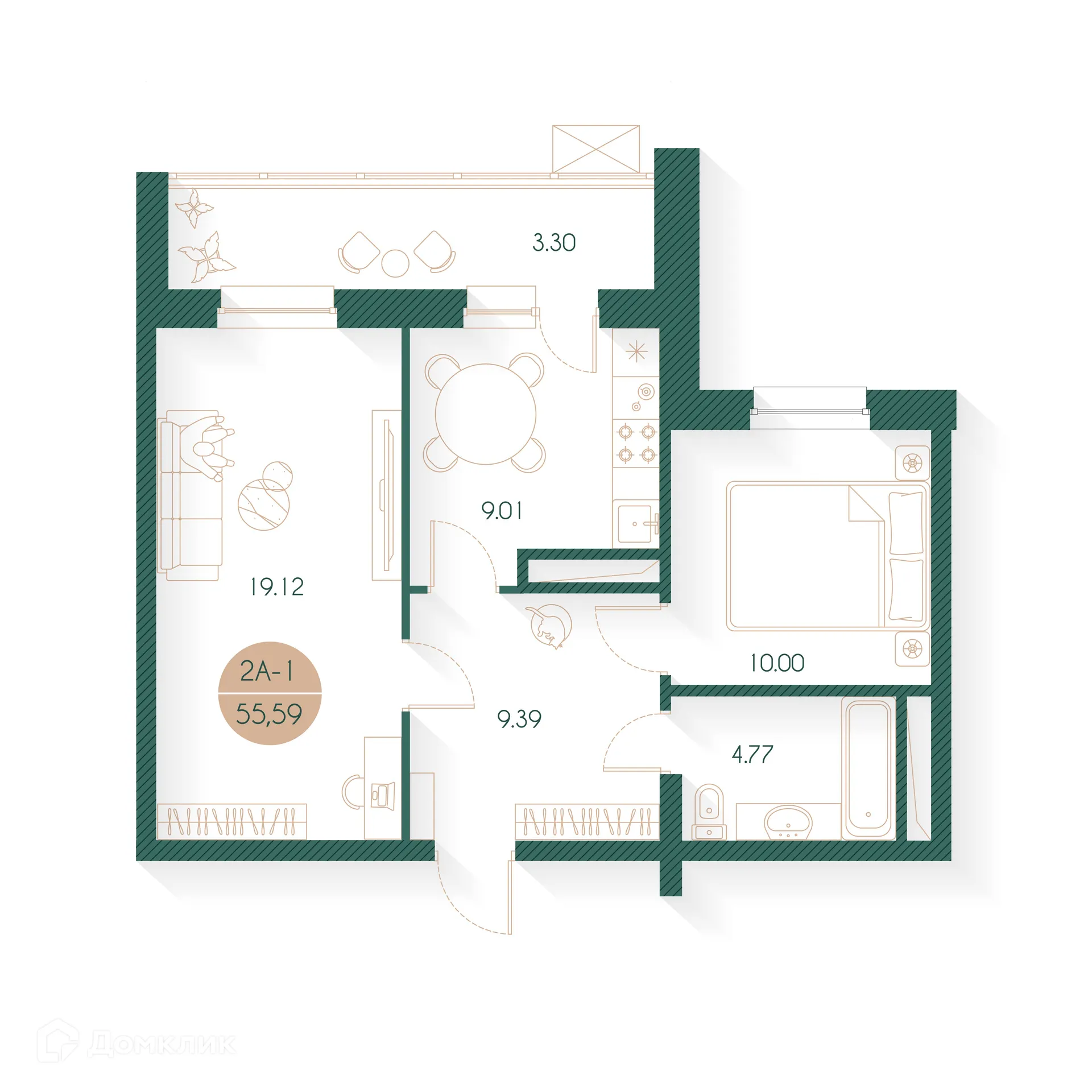 Фото квартиры в ЖК Наследие