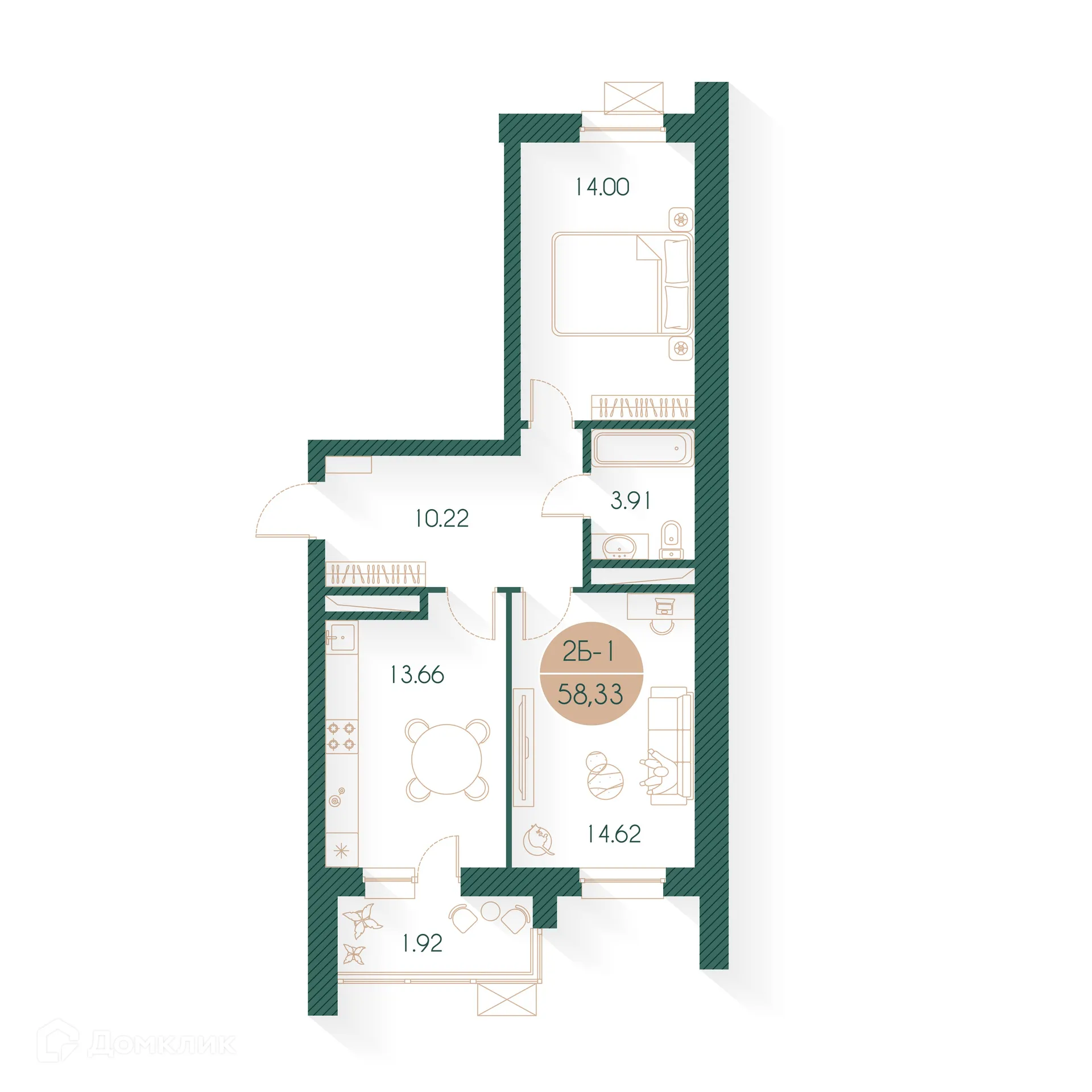 Фото квартиры в ЖК Наследие