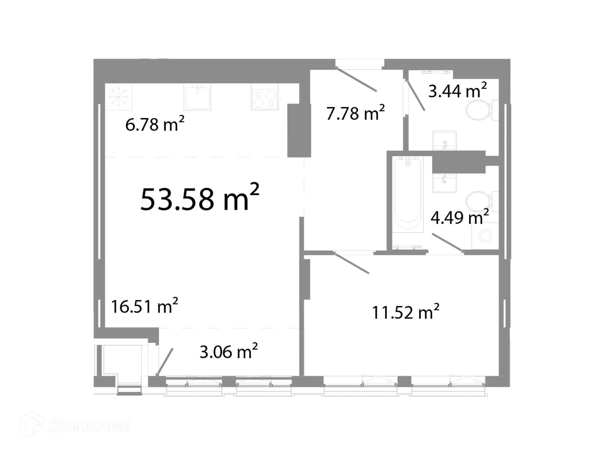 Фото квартиры в ЖК НИКС Про на Лесопарковой
