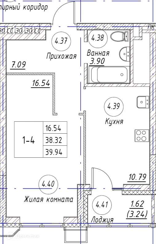 Фото квартиры в ЖК по ул. Аделя Кутуя