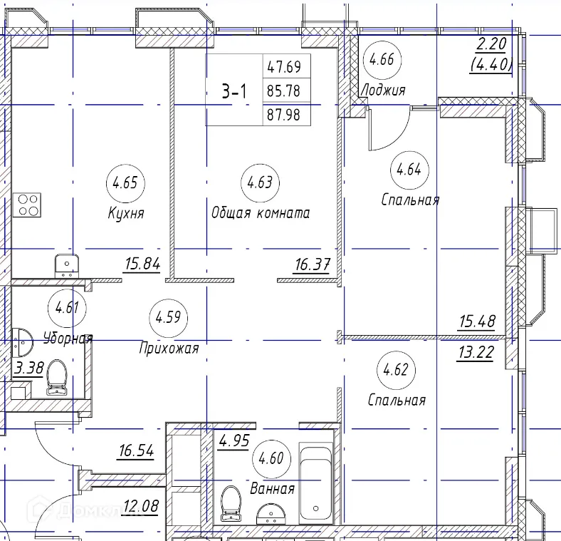 Фото квартиры в ЖК по ул. Аделя Кутуя