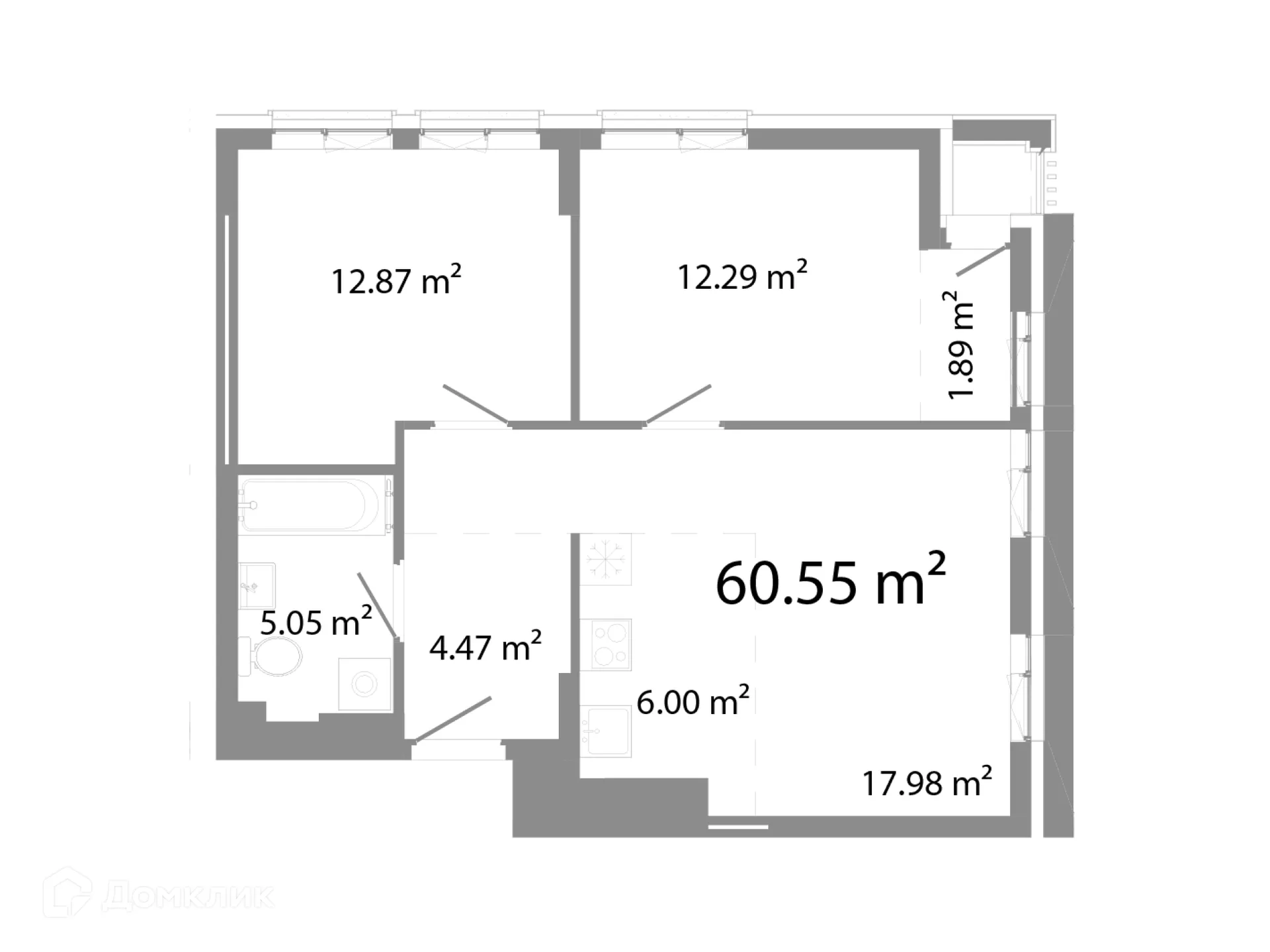 Фото квартиры в ЖК НИКС Про на Лесопарковой