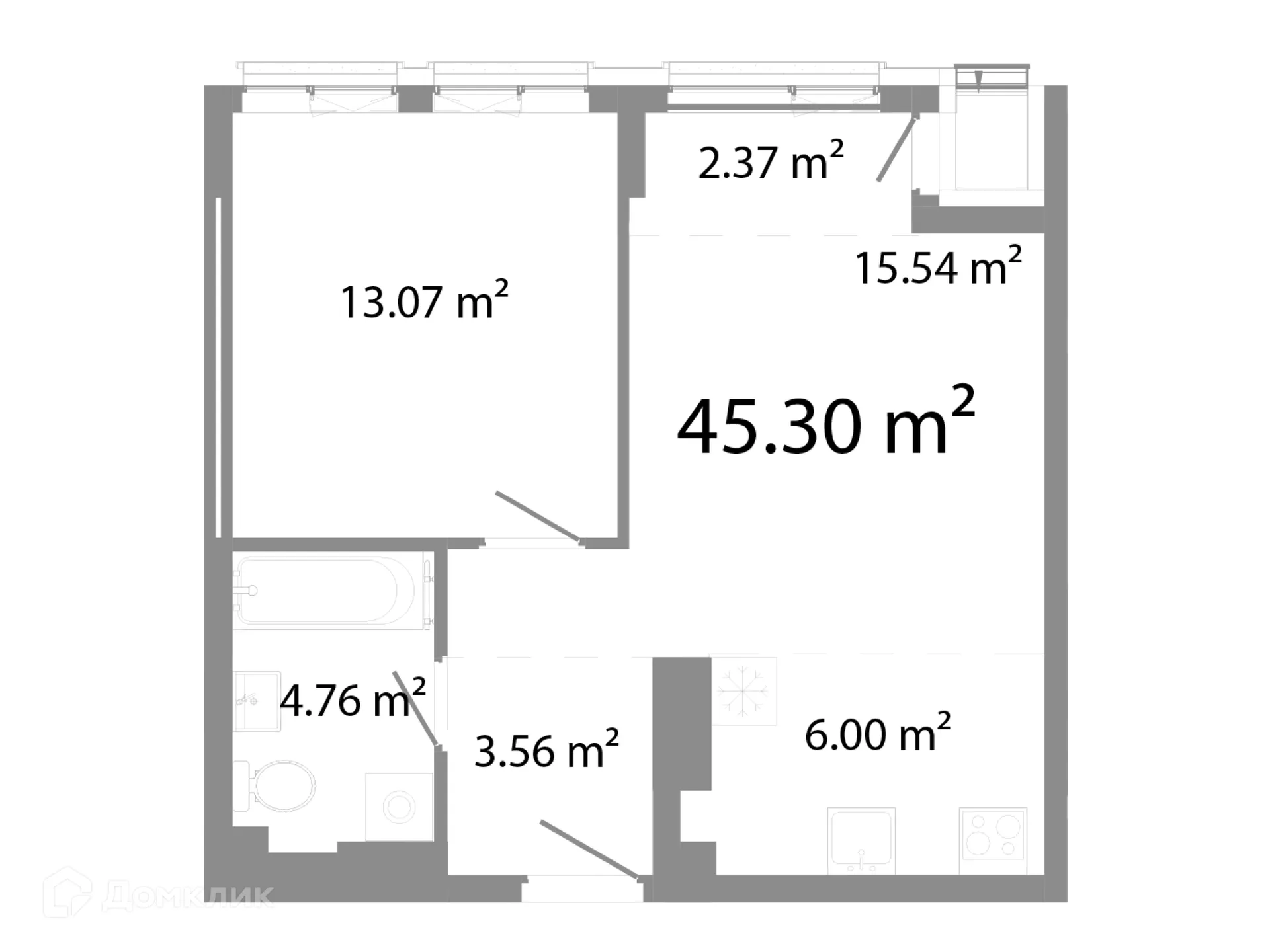 Фото квартиры в ЖК НИКС Про на Лесопарковой
