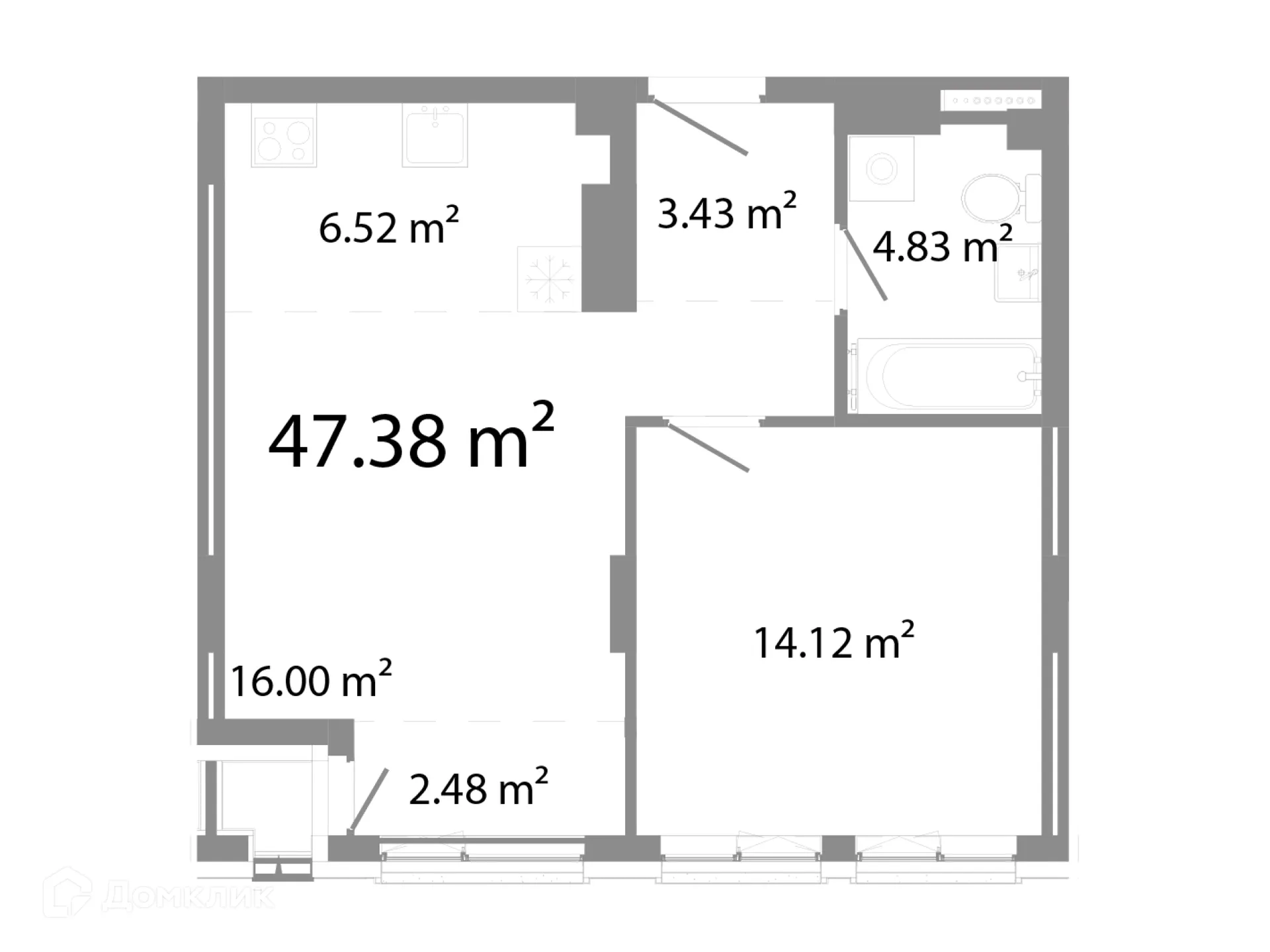 Фото квартиры в ЖК НИКС Про на Лесопарковой