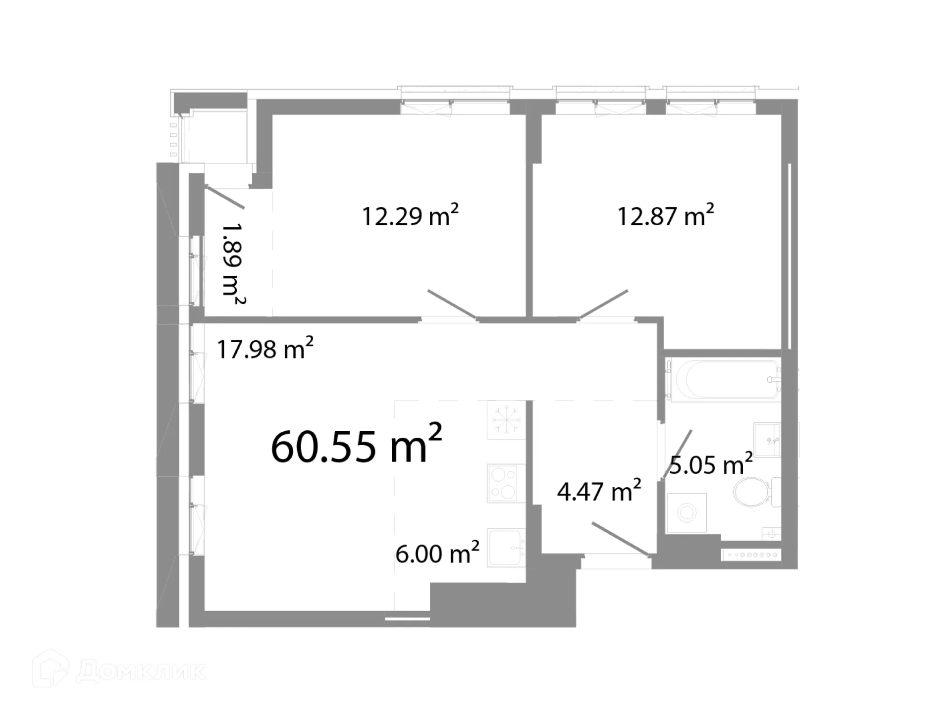 Фото квартиры в ЖК НИКС Про на Лесопарковой