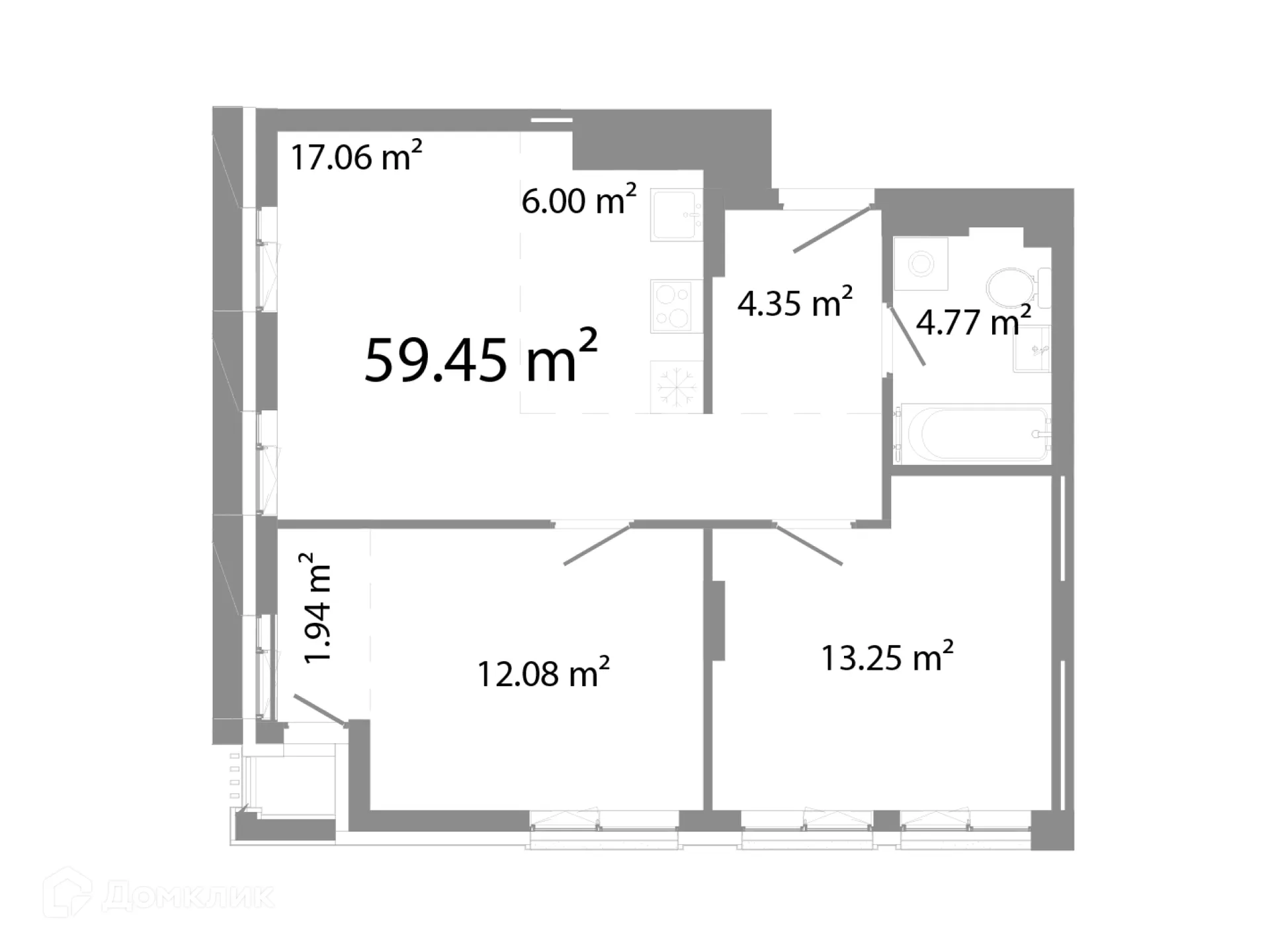 Фото квартиры в ЖК НИКС Про на Лесопарковой