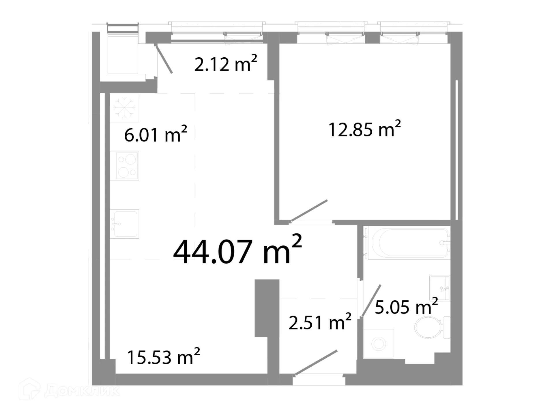 Фото квартиры в ЖК НИКС Про на Лесопарковой