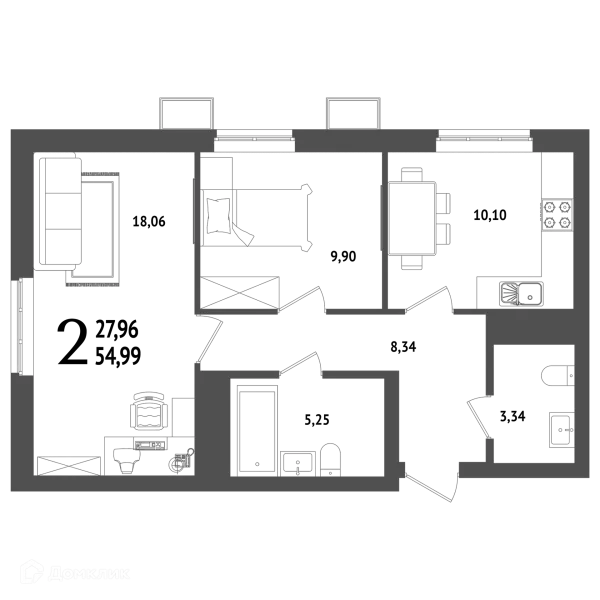 Квартира в ЖК "ХОЛМОГОРЫ"