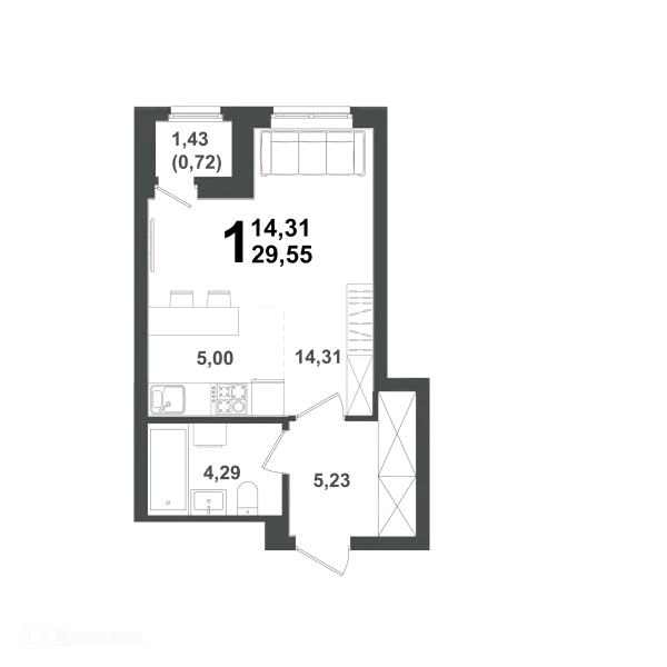 Квартира в ЖК "ХОЛМОГОРЫ"