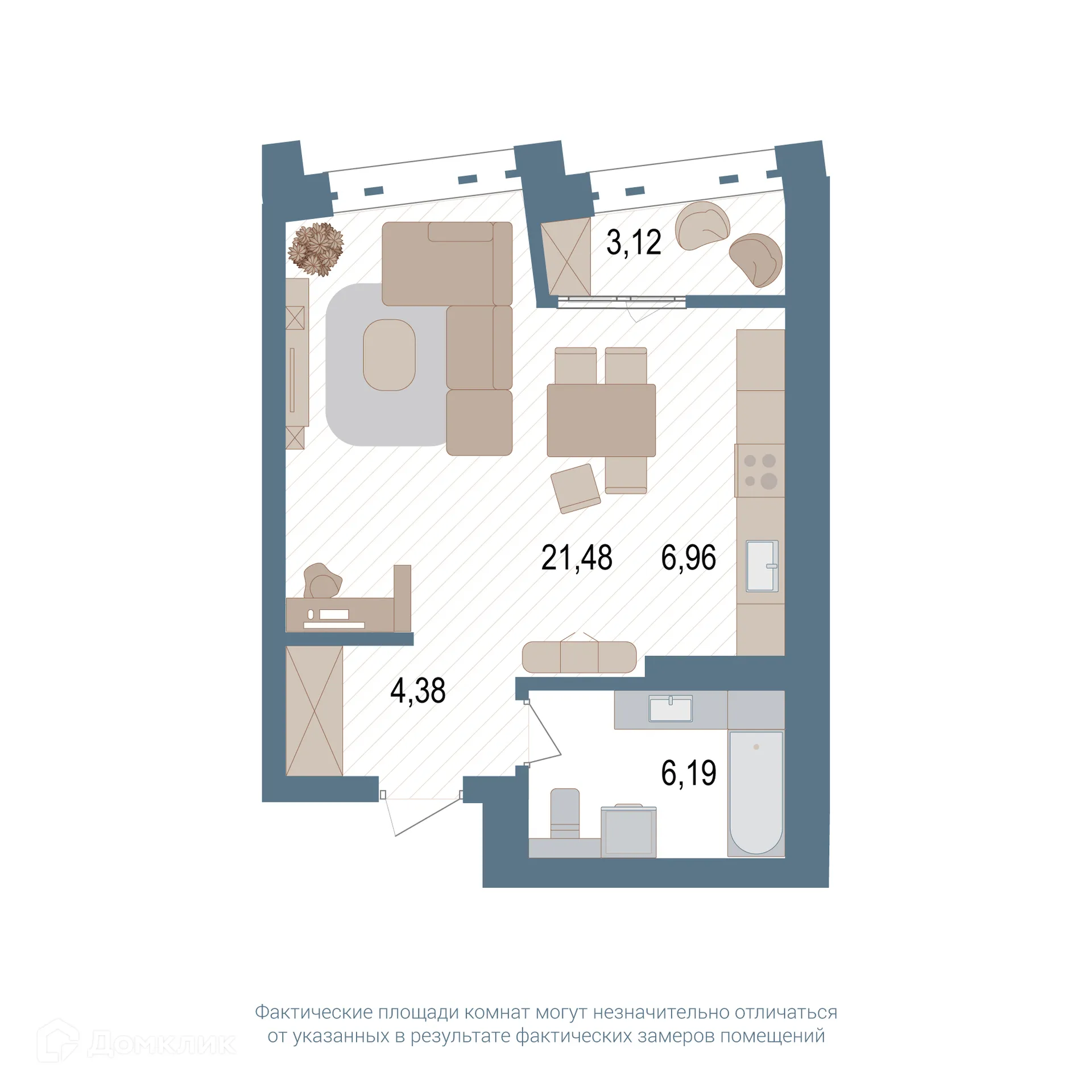 Фото квартиры в ЖК Видинеевский