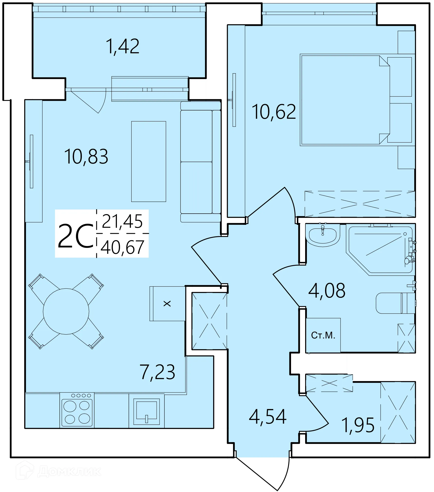 Фото квартиры в ЖК Волна