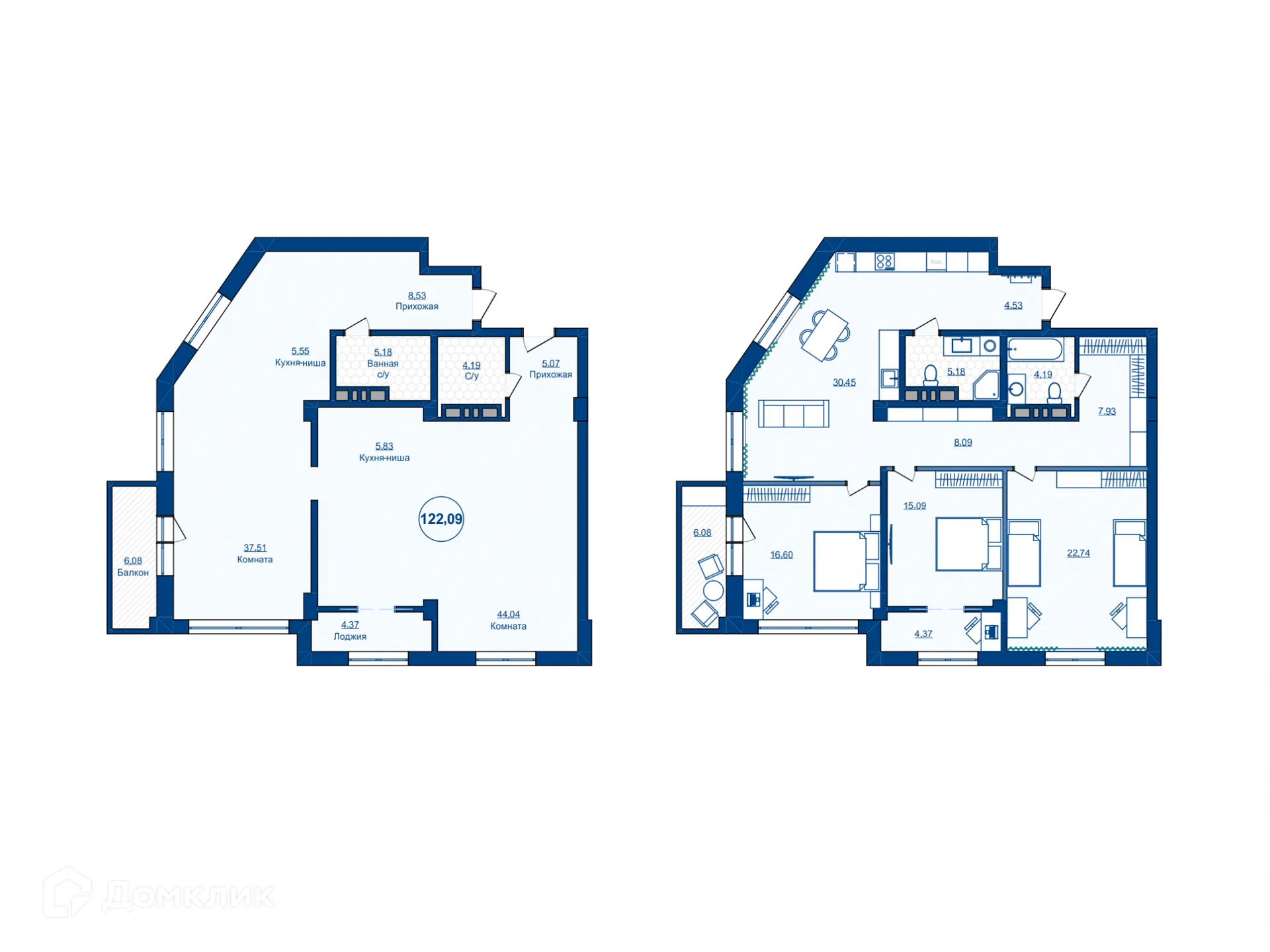Фото квартиры в ЖК Западный Луч