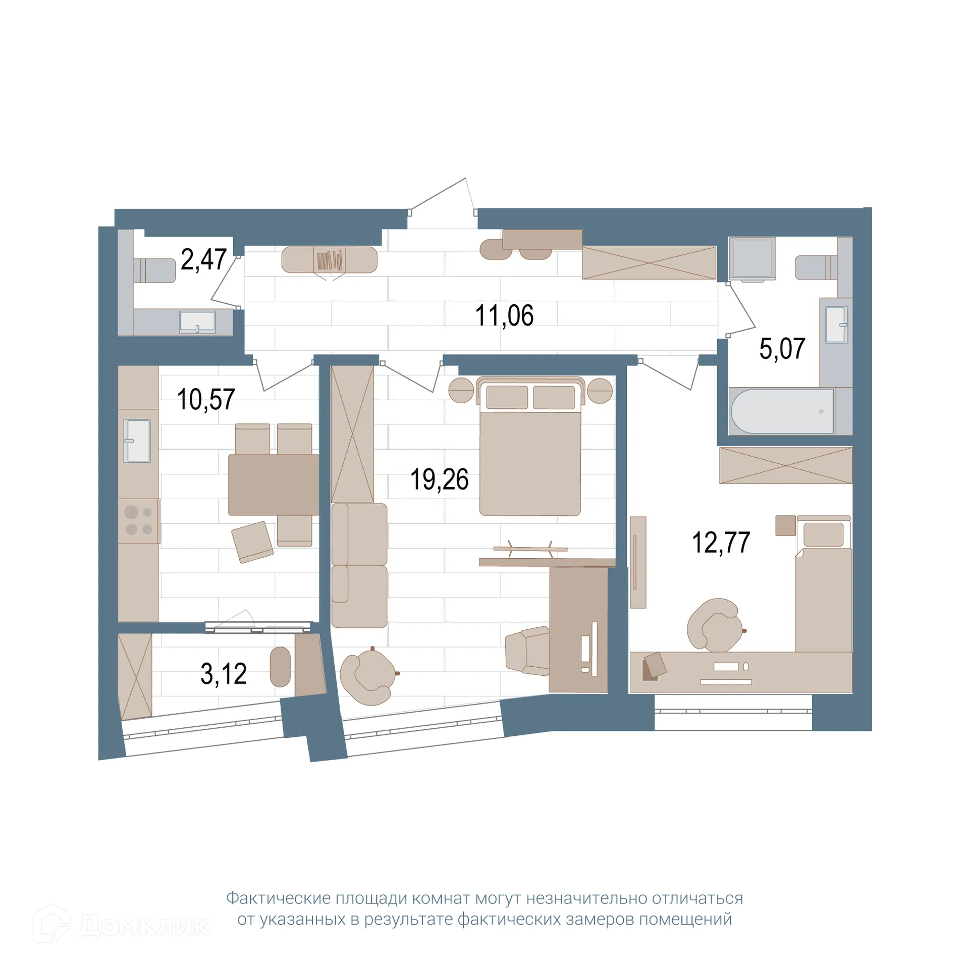 Фото квартиры в ЖК Видинеевский