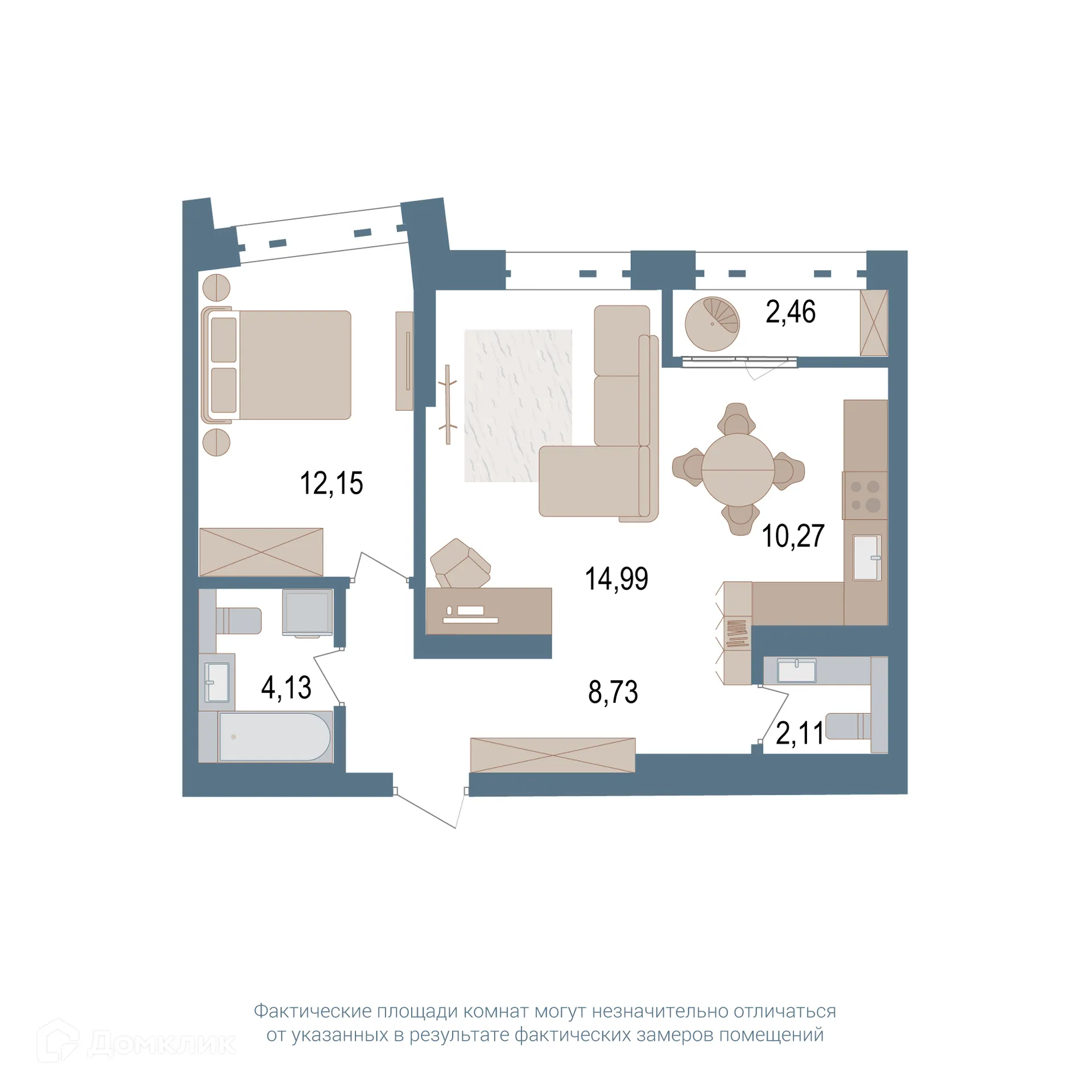 Фото квартиры в ЖК Видинеевский