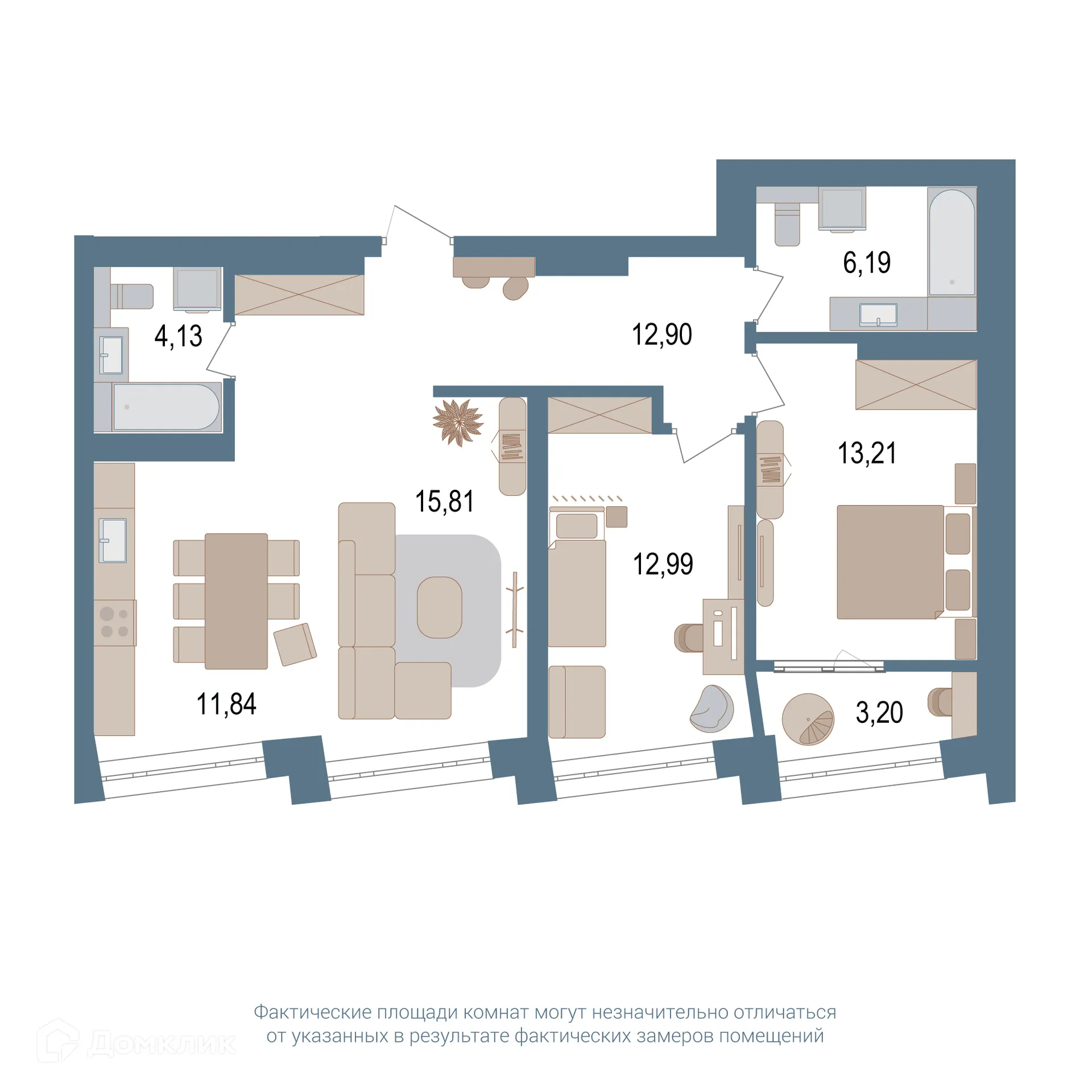 Фото квартиры в ЖК Видинеевский