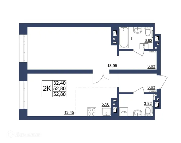 Квартира в ЖК Космос