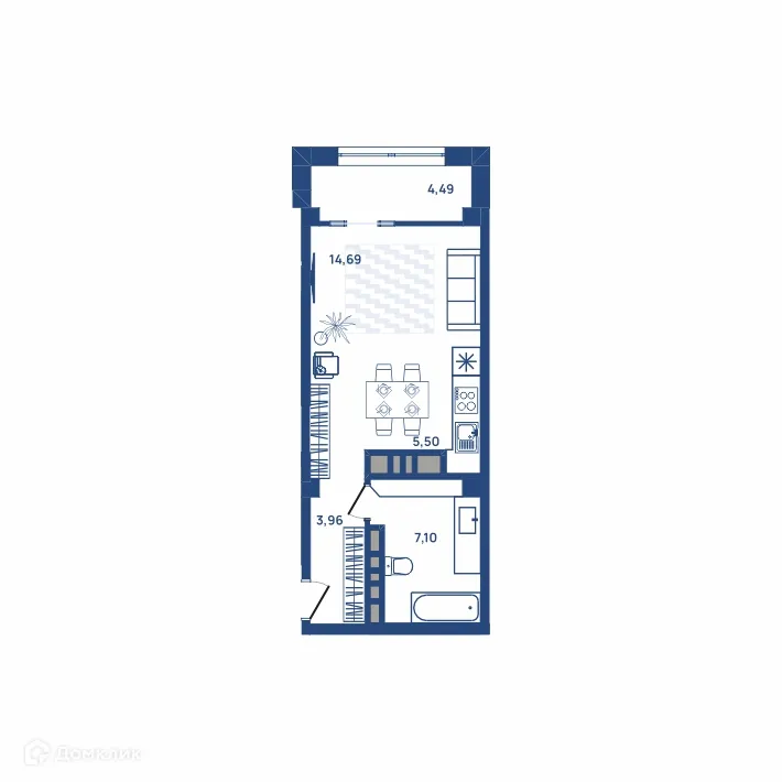 Фото квартиры в ЖК Западный Луч